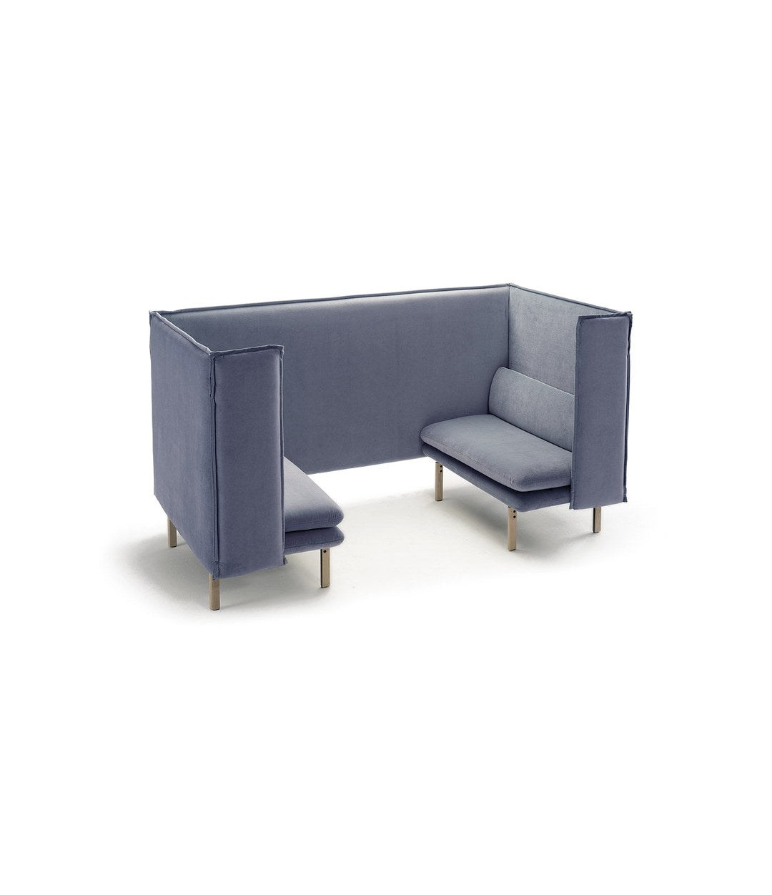 Rew Room by Sancal booth in blue-grey – In Dubai by WSPR
