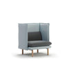 Rew Armchair by Sancal in pale blue and grey, three-quarter view – In Dubai by WSPR