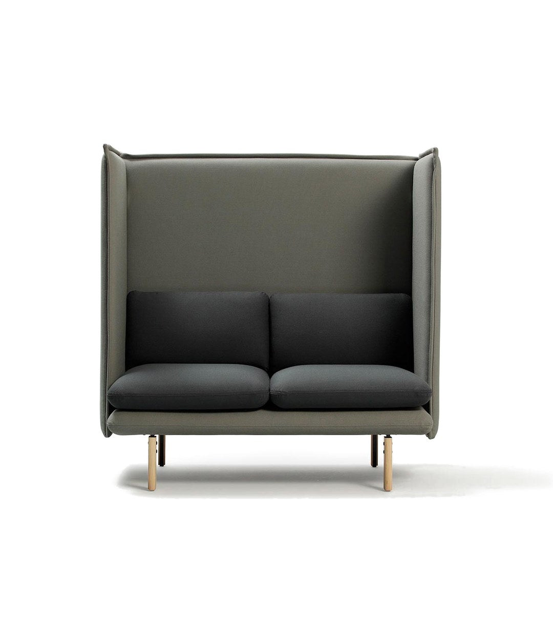 Rew Sofa by Sancal two-seater in grey with a high back – In Dubai by WSPR
