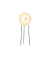 Rificolona floor lamp by Miniforms in White Moon with black legs, lit – In Dubai by WSPR