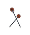 Roll Chair by Sancal in rust on a black frame – In Dubai by WSPR