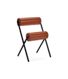 Roll Chair by Sancal in rust on a black frame, front view – In Dubai by WSPR