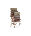 Roll Chair by Sancal stack of chairs in taupe and pink – In Dubai by WSPR