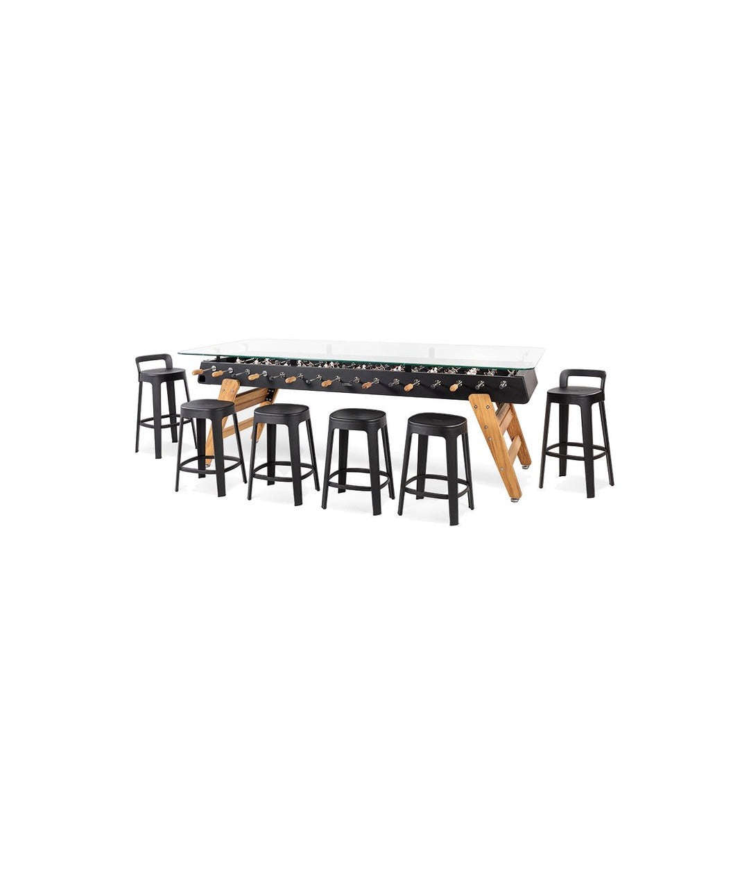 RS Max Dining Foosball Table by RS Barcelona in Jet Black – view 3 – In Dubai by WSPR