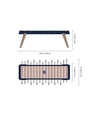 RS Max Foosball Table World Cup Edition by RS Barcelona in Steel Blue – view 3 – In Dubai by WSPR