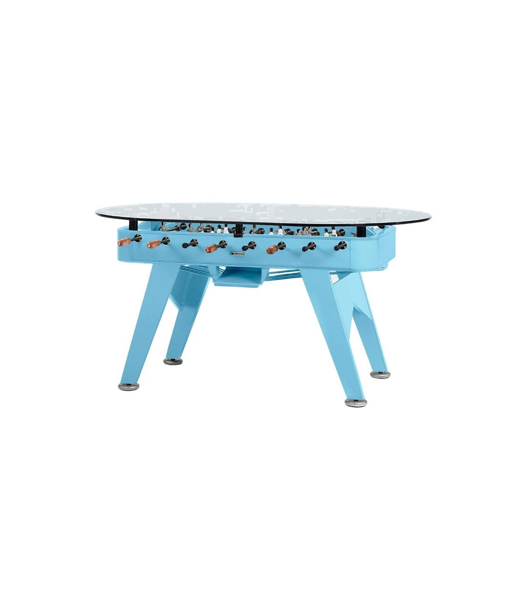RS2 Dining Foosball Table by RS Barcelona in Oval, Cool Blue – In Dubai by WSPR