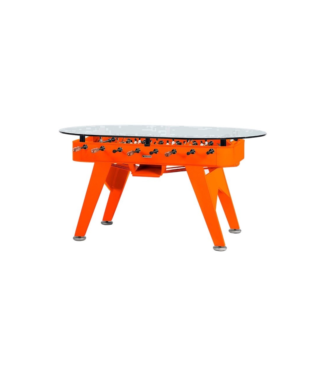 RS2 Dining Foosball Table by RS Barcelona in Oval, Pure Orange – In Dubai by WSPR