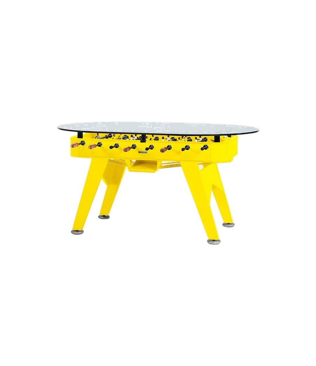 RS2 Dining Foosball Table by RS Barcelona in Oval, Sulfur Yellow – In Dubai by WSPR