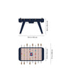 RS2 Foosball Table World Cup Edition by RS Barcelona in Steel Blue – view 3 – In Dubai by WSPR