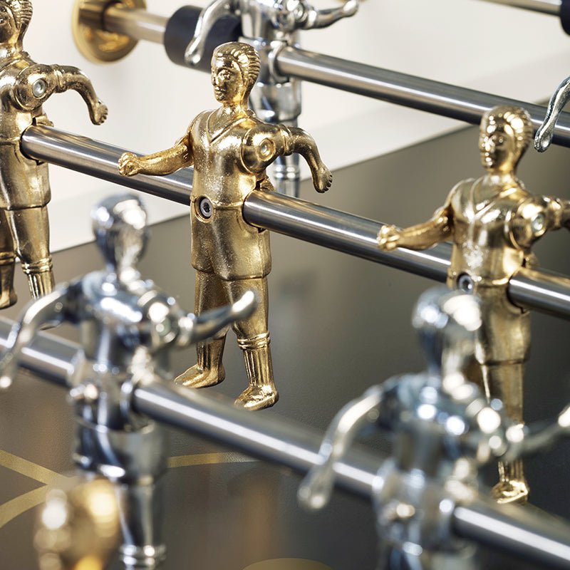 RS2 Gold Foosball Table by RS Barcelona in Traffic White detail – In Dubai by WSPR