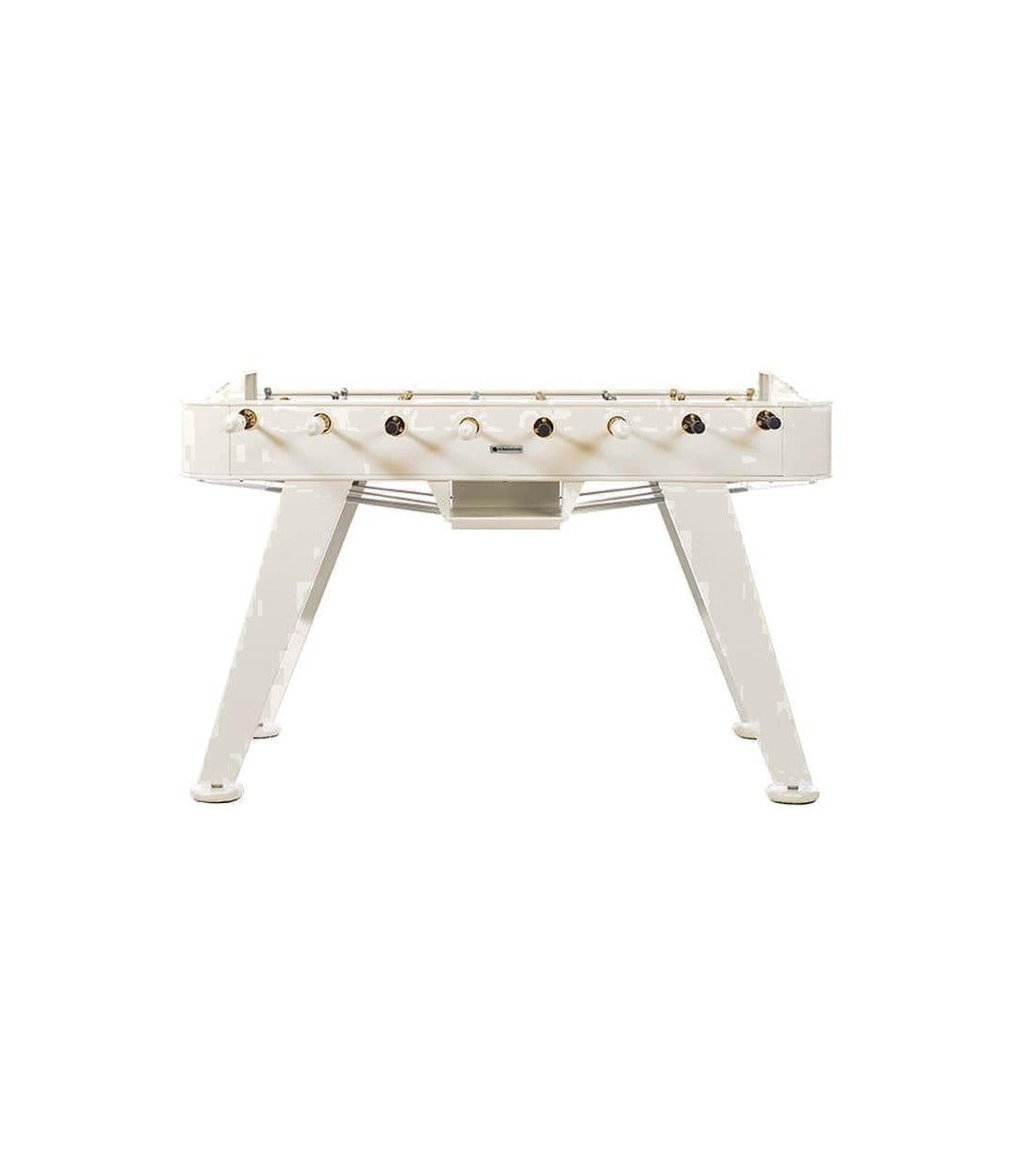 RS2 Gold Foosball Table by RS Barcelona in Traffic White front view – In Dubai by WSPR