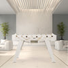RS2 Gold Foosball Table by RS Barcelona in Traffic White in a styled interior – In Dubai by WSPR