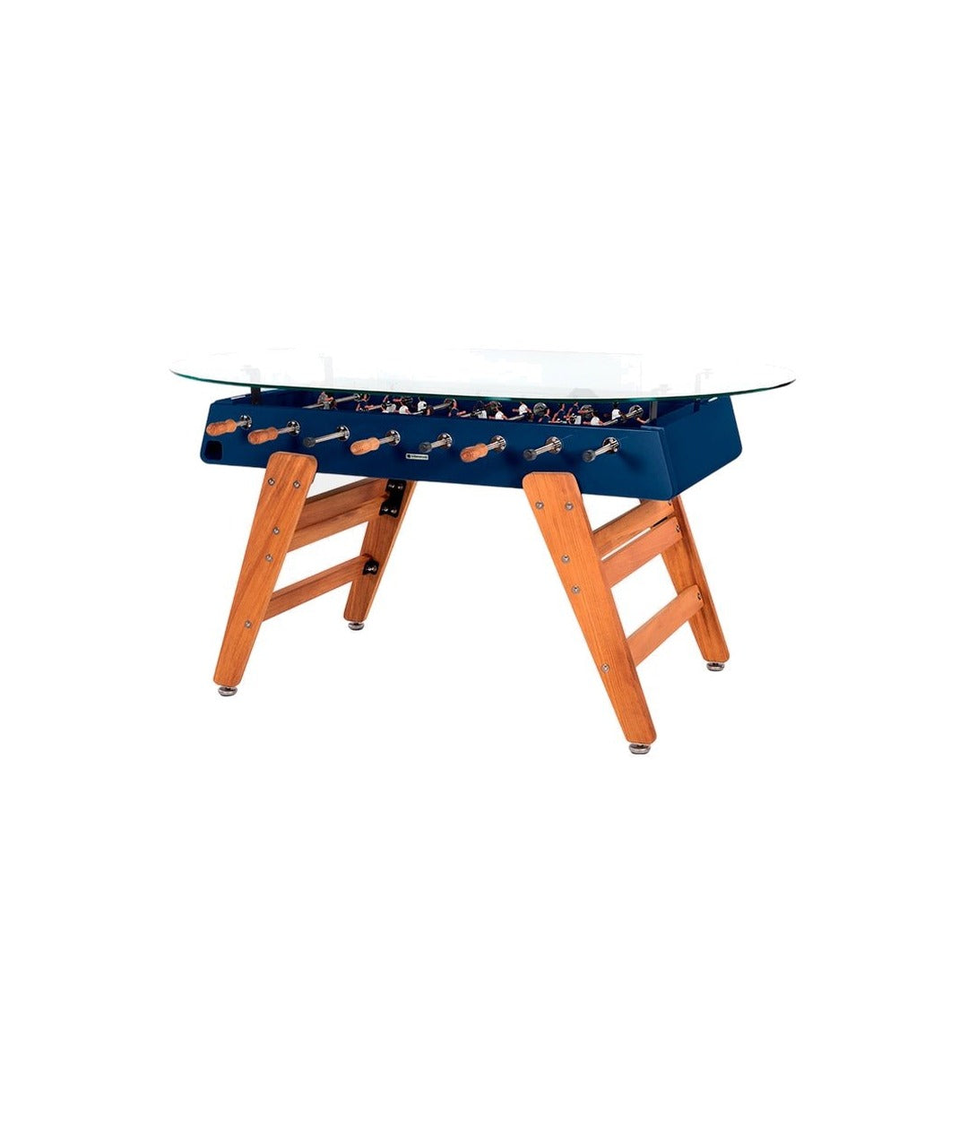 RS3 Wood Dining Foosball Table by RS Barcelona in Steel Blue, Oval – In Dubai by WSPR