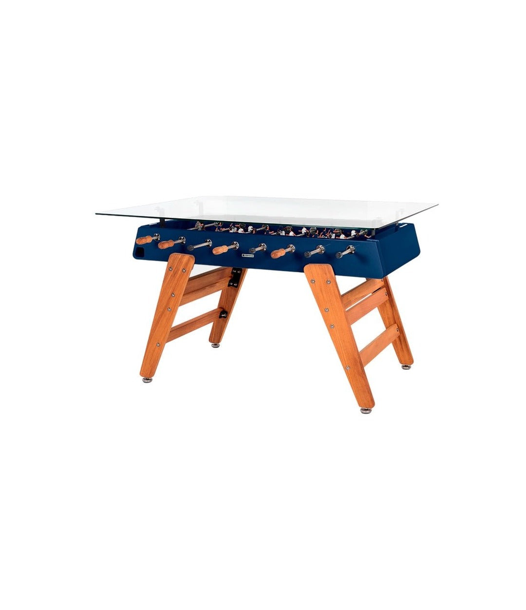 RS3 Wood Dining Foosball Table by RS Barcelona in Steel Blue, Rectangle – In Dubai by WSPR