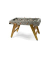 RS3 Foosball Table by RS Barcelona with iroko wood legs in Inox – In Dubai by WSPR
