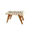RS3 Foosball Table by RS Barcelona with iroko wood legs in Light Ivory – In Dubai by WSPR