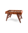 RS3 Foosball Table by RS Barcelona with iroko wood legs in Terracotta front view – In Dubai by WSPR