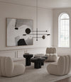Sahn Chandelier by 101 Copenhagen in Bronze (5m) in a styled interior – In Dubai by WSPR