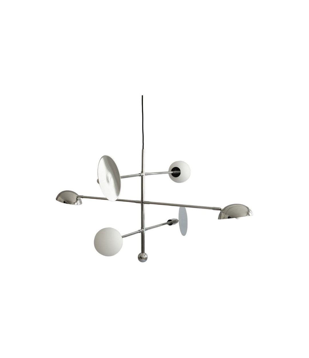 Sahn Chandelier by 101 Copenhagen in Chrome (5m) – In Dubai by WSPR