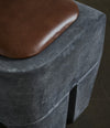 Sculpt Stool Cushion by 101 Copenhagen in Leather in a styled interior, view 2 – In Dubai by WSPR
