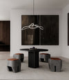 Sculpt Stool Cushion by 101 Copenhagen in Leather in a styled interior, view 3 – In Dubai by WSPR