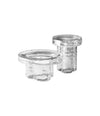 Soda Iced coffee tables by Miniforms, high and low set, transparent iced glass – In Dubai by WSPR