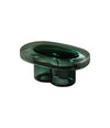 Soda Oval Coffee Table by Miniforms in Petrol Green glass – In Dubai by WSPR