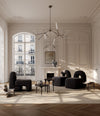 Sphere Vase Bubl, Big by 101 Copenhagen in Dark Grey in a styled interior – In Dubai by WSPR
