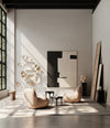 Sphere Vase Bubl, Mini by 101 Copenhagen in Sand in a styled interior, view 2 – In Dubai by WSPR