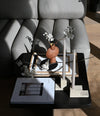 Sphere Vase Bubl, Mini by 101 Copenhagen in Terracotta in a styled interior – In Dubai by WSPR