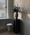 Sphere Vase Square, Big by 101 Copenhagen in Terracotta in a styled interior, view 3 – In Dubai by WSPR