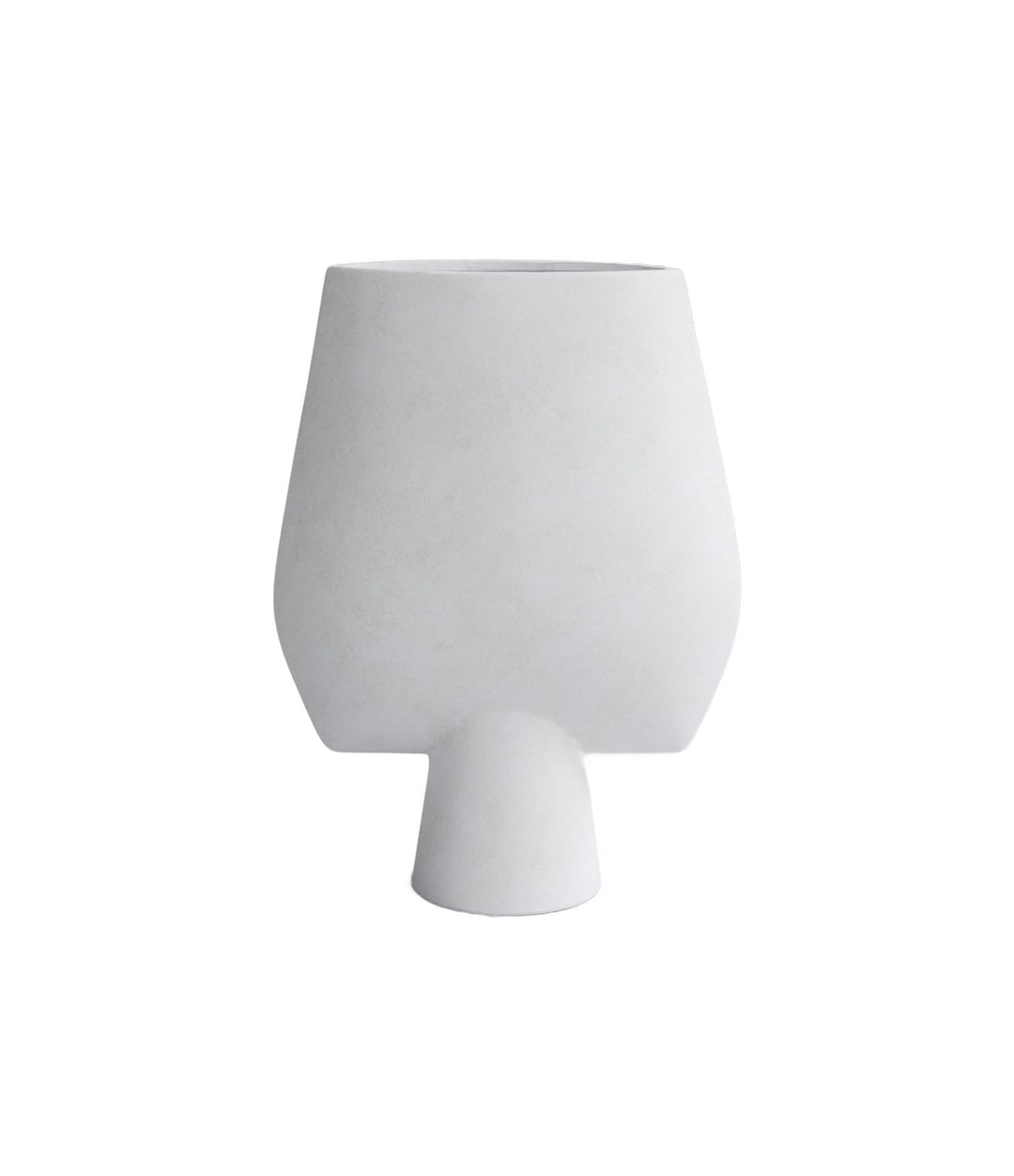 Sphere Vase Square, Big by 101 Copenhagen in Bone White – In Dubai by WSPR