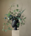 Sphere Vase Square, Hexa by 101 Copenhagen in Black in a styled interior – In Dubai by WSPR