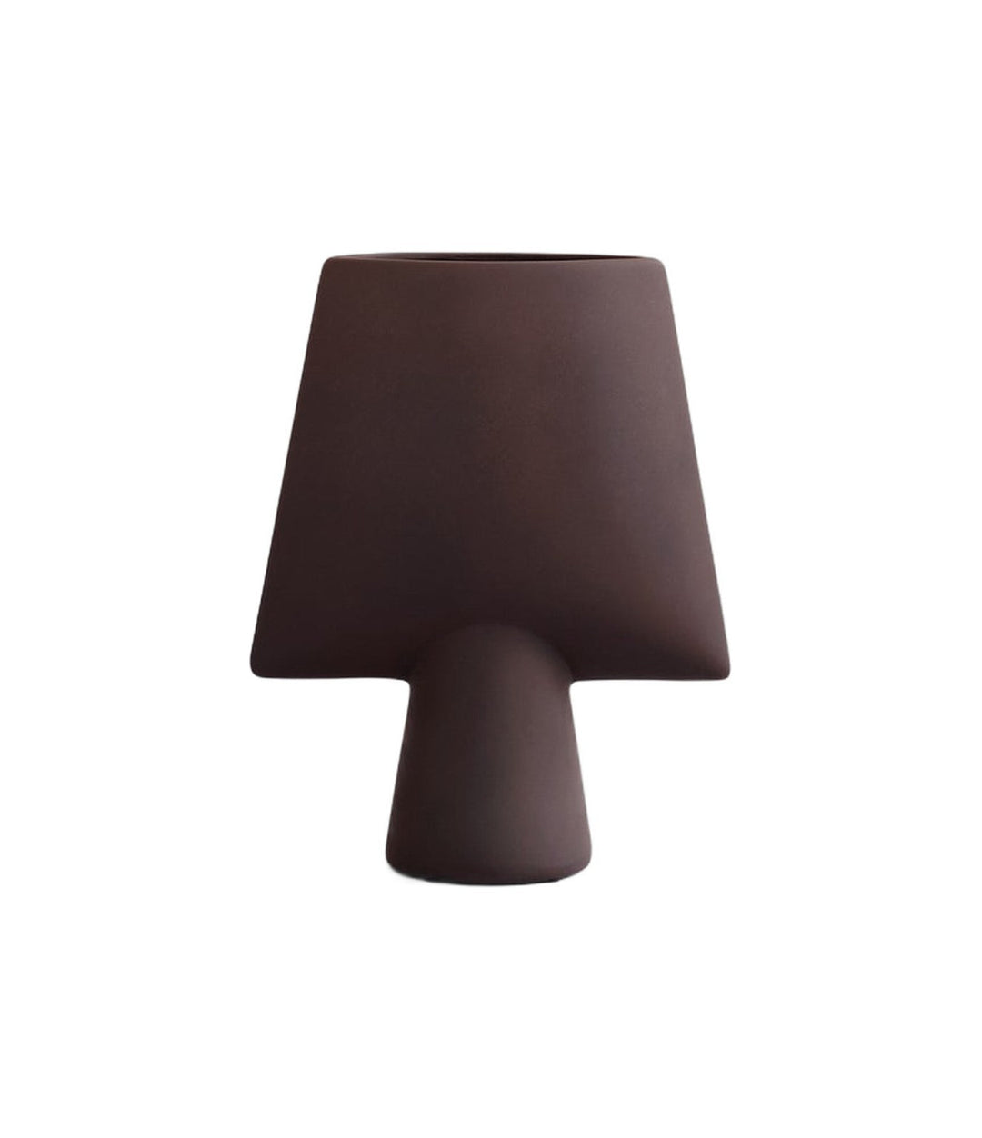 Sphere Vase Square, Mini by 101 Copenhagen in Chocolate Brown – In Dubai by WSPR