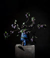 Sphere Vase Square, Mini by 101 Copenhagen in Marrakech Blue in a styled interior – In Dubai by WSPR