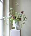 Sphere Vase Square, Mini by 101 Copenhagen in Bone White in a styled interior – In Dubai by WSPR