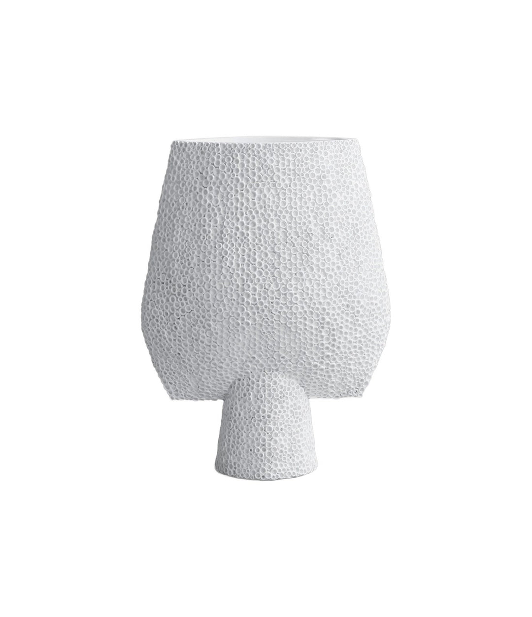 Sphere Vase Square Shisen, Big by 101 Copenhagen in Bone White – In Dubai by WSPR