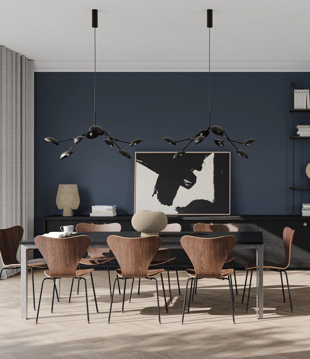 Sphere Vase Square Shisen, Big by 101 Copenhagen in Sand in a styled interior – In Dubai by WSPR