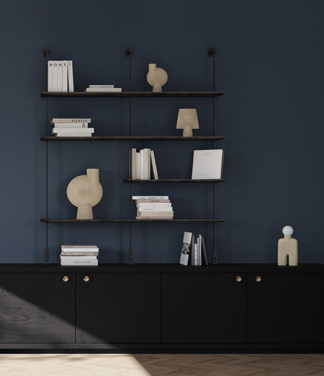 Sphere Vase Square Shisen, Mini by 101 Copenhagen in Sand in a styled interior – In Dubai by WSPR