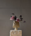 Sphere Vase Square Shisen, Mini by 101 Copenhagen in Sand in a styled interior, view 3 – In Dubai by WSPR