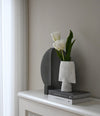 Sphere Vase Square Shisen, Mini by 101 Copenhagen in Bone White in a styled interior – In Dubai by WSPR