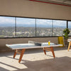 Stationary Ping Pong Table by RS Barcelona in White in a styled interior – In Dubai by WSPR