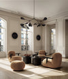 Stingray Chandelier, Grande by 101 Copenhagen in Burned Black (5m) in a styled interior – In Dubai by WSPR