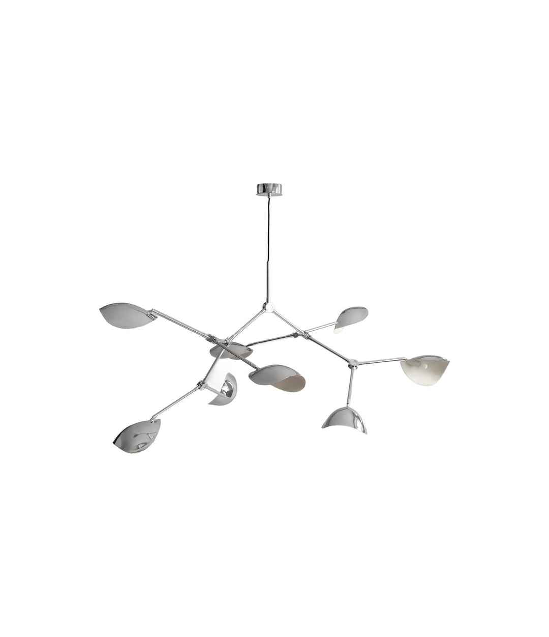 Stingray Chandelier, Grande by 101 Copenhagen in Chrome, view 3 – In Dubai by WSPR
