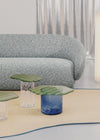 Striche Coffee Table by Miniforms styled beside a grey bouclé sofa – In Dubai by WSPR