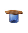 Striche coffee table by Miniforms in Arancio top and Blu base, low – In Dubai by WSPR