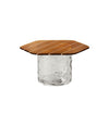 Striche coffee table by Miniforms in Arancio top and Cristallo base, low – In Dubai by WSPR