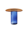 Striche side table by Miniforms in Arancio top and Blu base, high – In Dubai by WSPR
