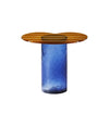 Striche side table by Miniforms in Arancio top and Blu base, high, alternate angle – In Dubai by WSPR