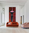 Sumo Sofa by Sancal in rust in a bright living room – In Dubai by WSPR